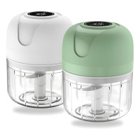 Mini Processador Elétrico Portátil USB 250ml | Moedor de Alho, Cebola, Frutas, Carnes e Vegetais